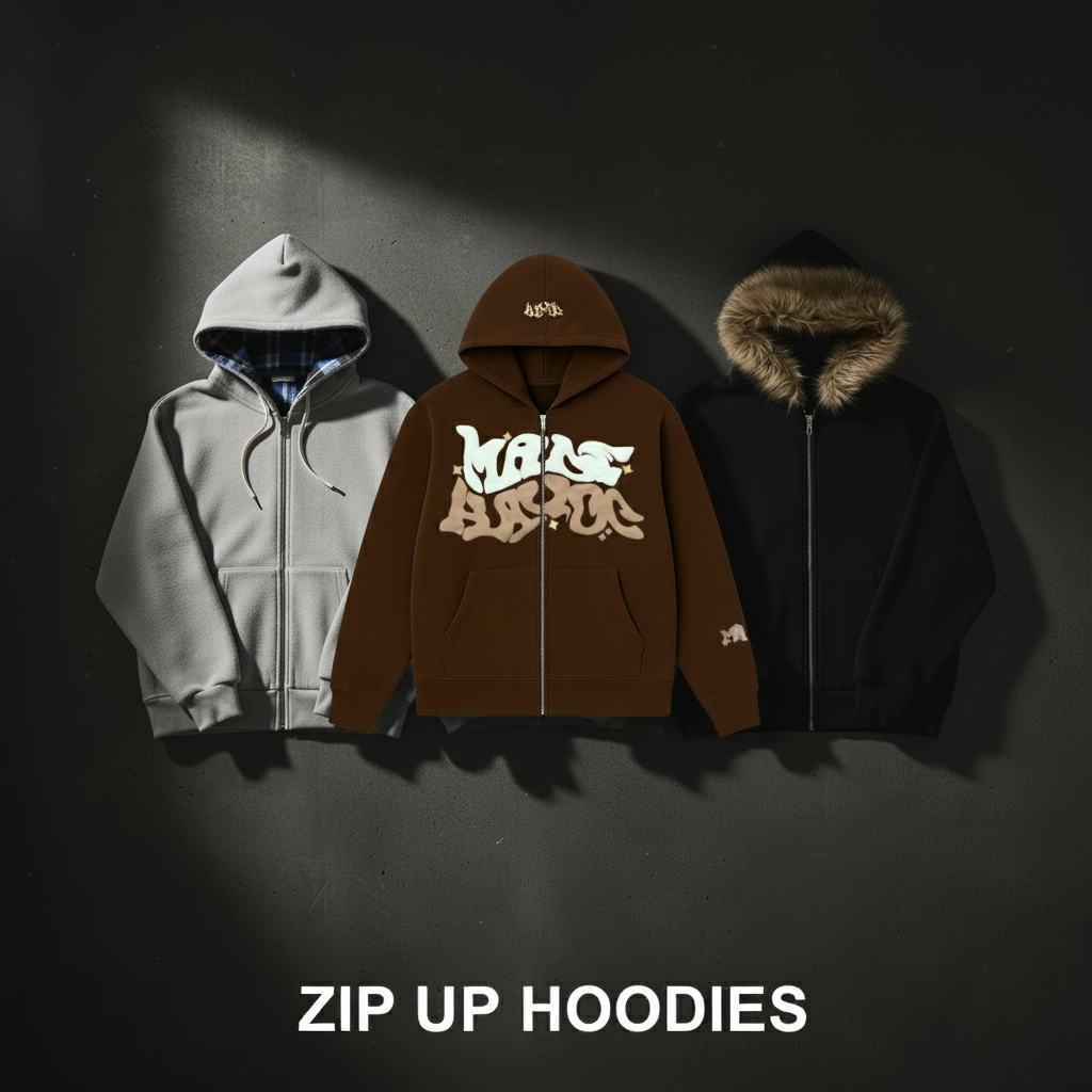 ZIP UP HOODIES